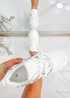 Love Lemonade White Crystal Spark Trainers - Size 3 Image 4
