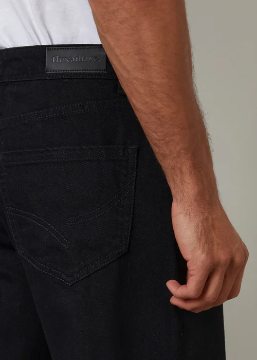 Threadbare Black Loose Fit Jeans - 34/L32 Image 4