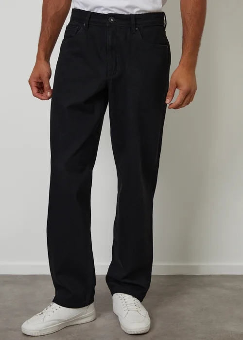 Threadbare Black Loose Fit Jeans - 34/L32 Image 1