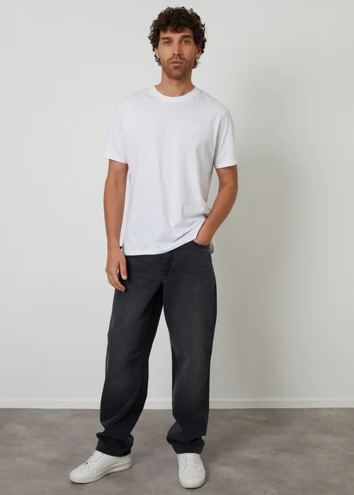 Threadbare Grey Loose Fit Jeans - 34/L32 Image 3