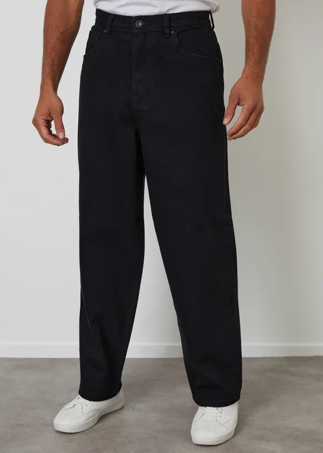 Threadbare Black Baggy Fit Jeans
