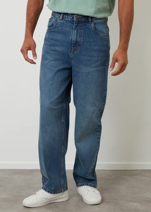Threadbare Blue Baggy Fit Jeans - 32/L32 Image 1