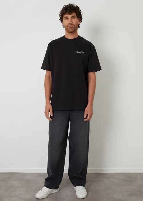 Threadbare Grey Baggy Fit Jeans - 34/L32 Image 3