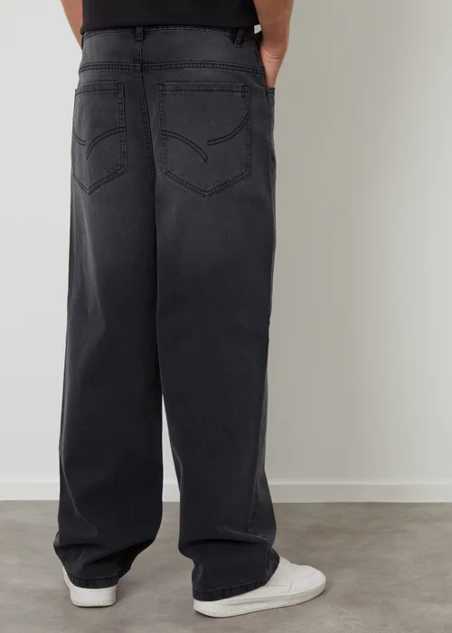 Threadbare Grey Baggy Fit Jeans - 34/L32 Image 2