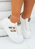 Love Lemonade Leopard Crystal Deluxe Queen Bee Chunky Trainers - Size 4 Image 3