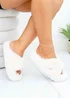 Love Lemonade Nude Plush Kiss Slipper Sliders - Size 3 Image 2