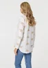 Izabel London White Embroidered Pleat 3/4 Sleeve Blouse - 14 Image 2