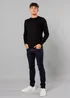 French Connection Black Crew Neck Long Sleeve Knitted Jumper - Medium Image 3