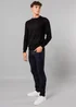 French Connection Black Crew Neck Long Sleeve Knitted Jumper - Medium Image 1