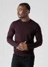 French Connection Burgundy Crew Neck Long Sleeve Knitted Jumper - XL Image 3
