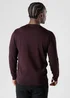 French Connection Burgundy Crew Neck Long Sleeve Knitted Jumper - XL Image 2