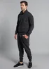 French Connection Charcoal Cotton Blend Half-Zip Jumper - Large Image 3