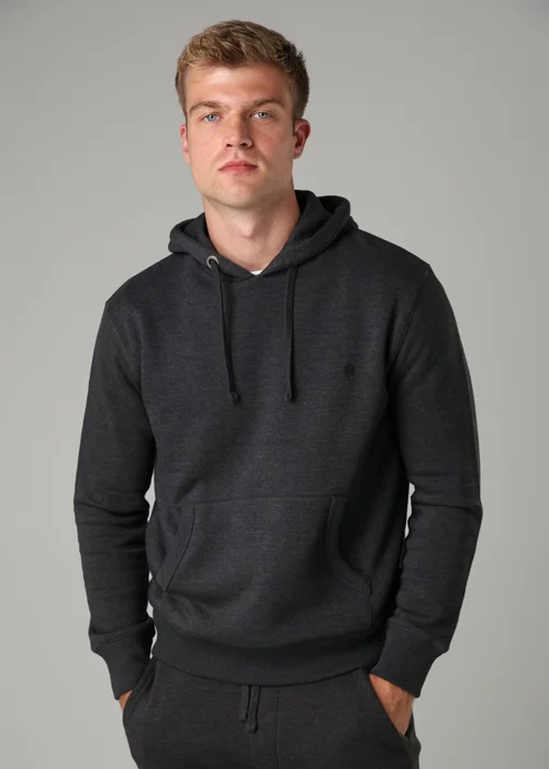 French Connection Charcoal Cotton Blend Hoody - Extra Large Image 1