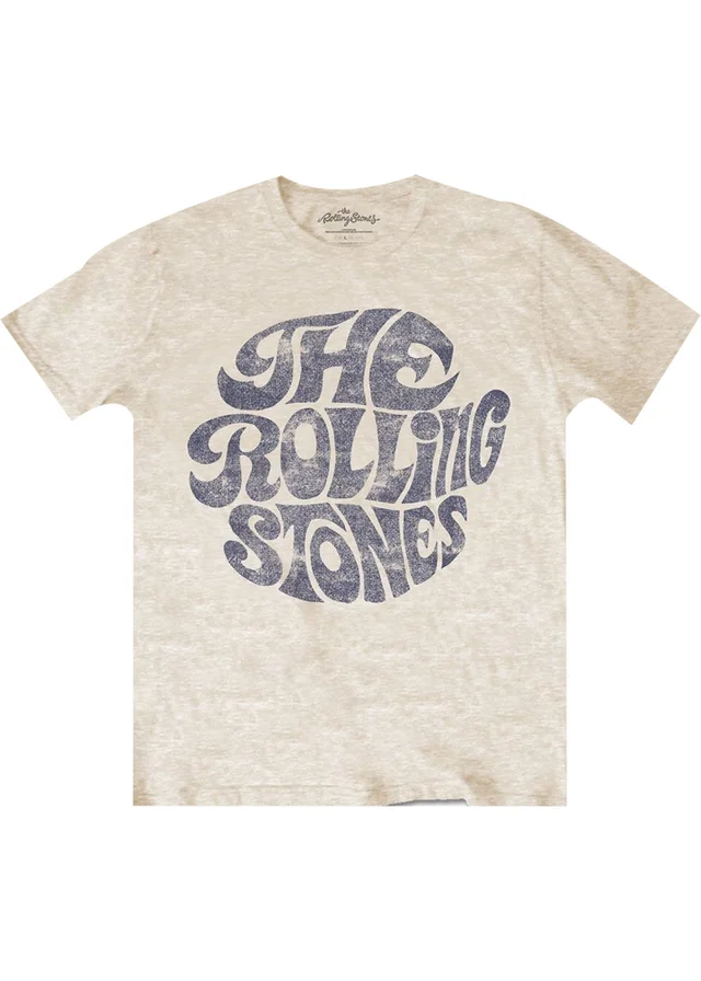The Rolling Stones Sand 70s Vintage Logo T-Shirt