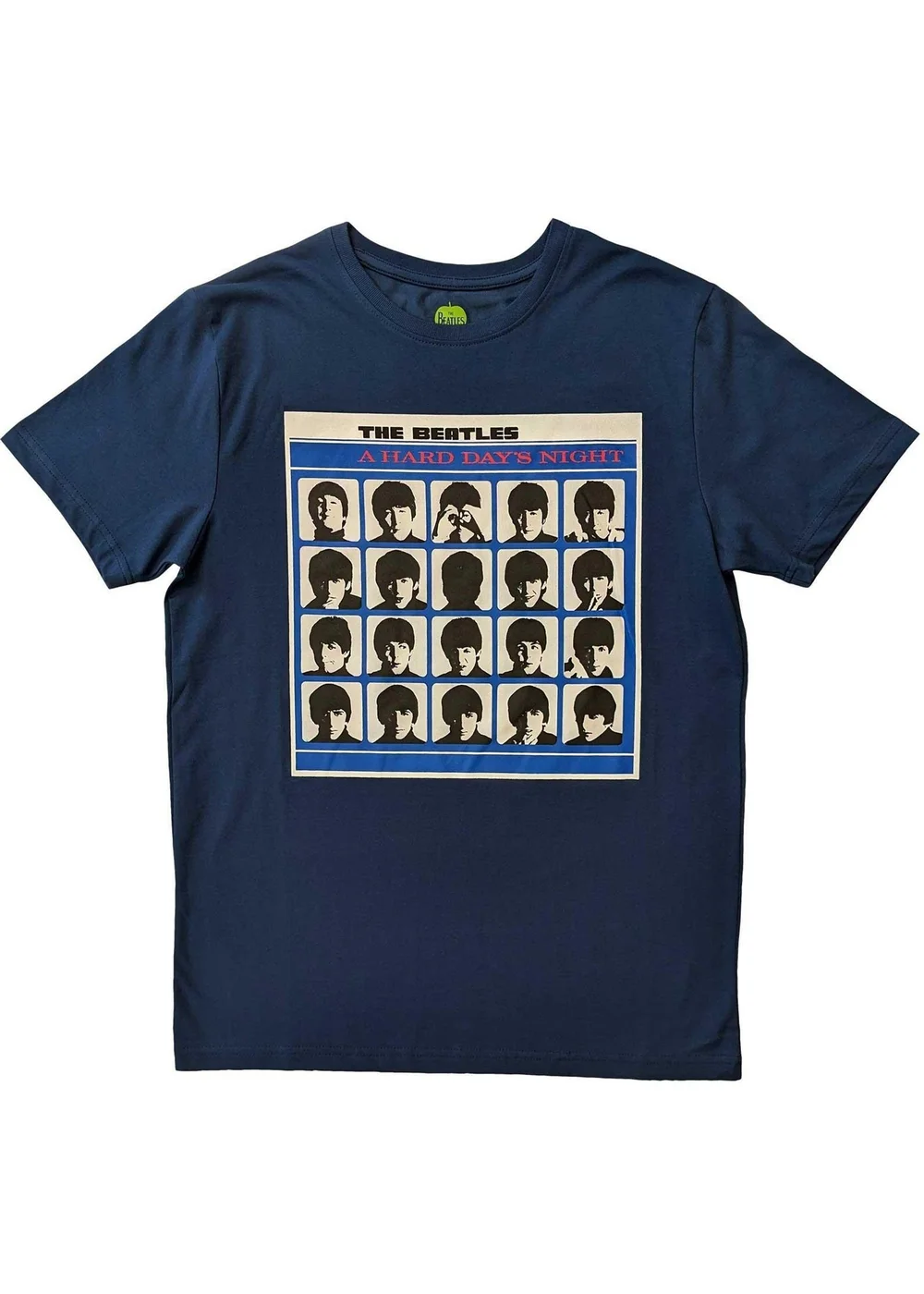 The Beatles Denim Blue A Hard Day's Night T-Shirt - Extra Large Image 1