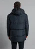 French Connection Navy Hooded Padded Parka Longline Jacket - XL Image 2