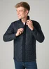 French Connection Navy Funnel Neck Diamond Quilted Jacket - M Image 5