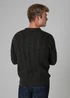 French Connection Charcoal Cable Knit Crew Neck Jumper - Extra Large Image 2
