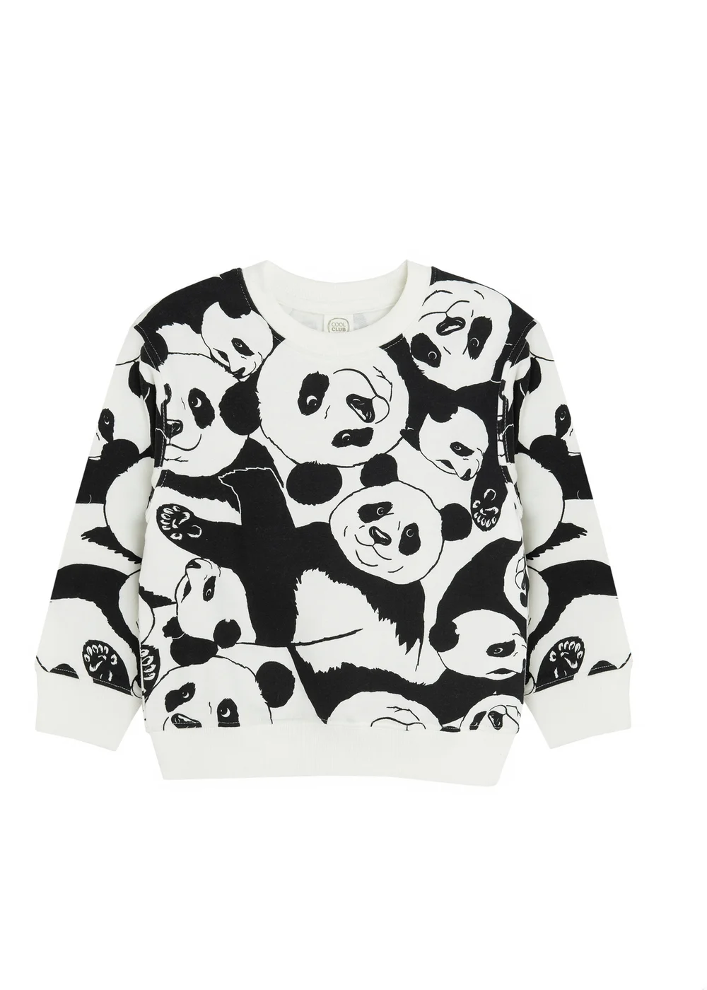 Cool Club White Sweatshirt With Panda Print (3-8 yrs) - 3 Yrs Image 1