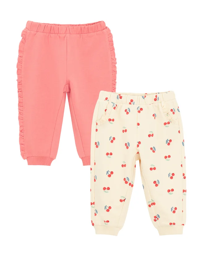 Cool Club Pink 2-Pack Printed Joggers (2-24 mnths)