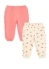Cool Club Pink 2-Pack Printed Joggers (2-24 mnths) - 2 Yrs Image 1