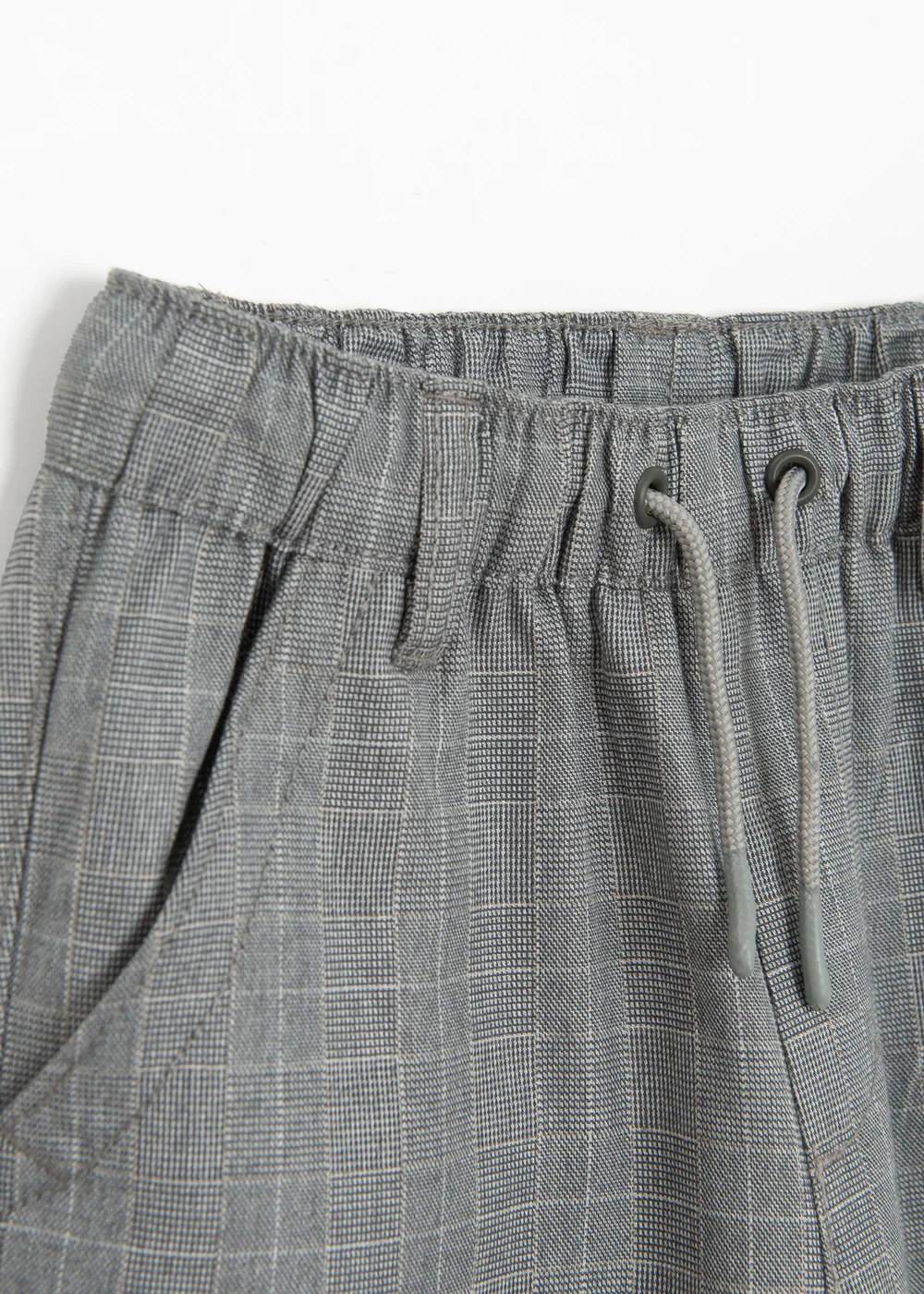 Cool Club Grey Relaxed Straight-Leg Striped Trousers With Drawstring Waist (2-8 yrs) - 8 Yrs Image 2