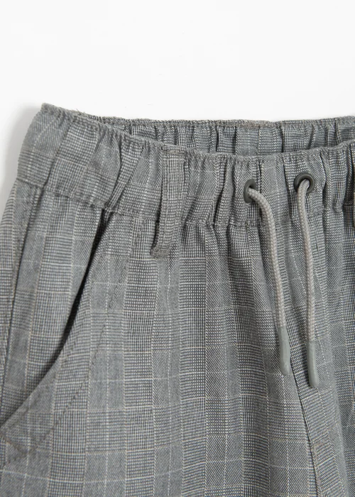 Cool Club Grey Relaxed Straight-Leg Striped Trousers With Drawstring Waist (2-8 yrs) - 8 Yrs Image 2
