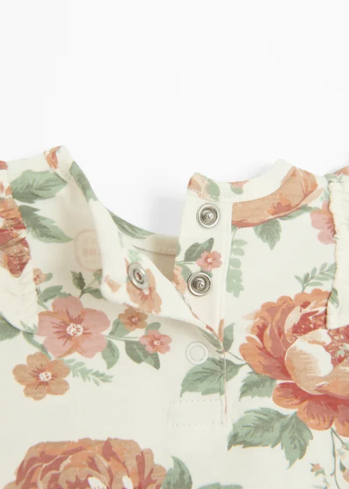 Cool Club White Frill Shoulder Printed Long Sleeve Bodysuit (2 - 36 mnths) - 12 - 18 months Image 4