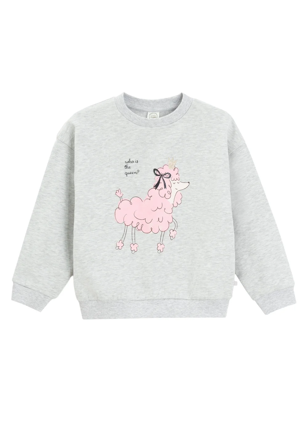 Cool Club Grey Cosy Poodle Print Sweatshirt (3-8 yrs) - 7 Yrs Image 1