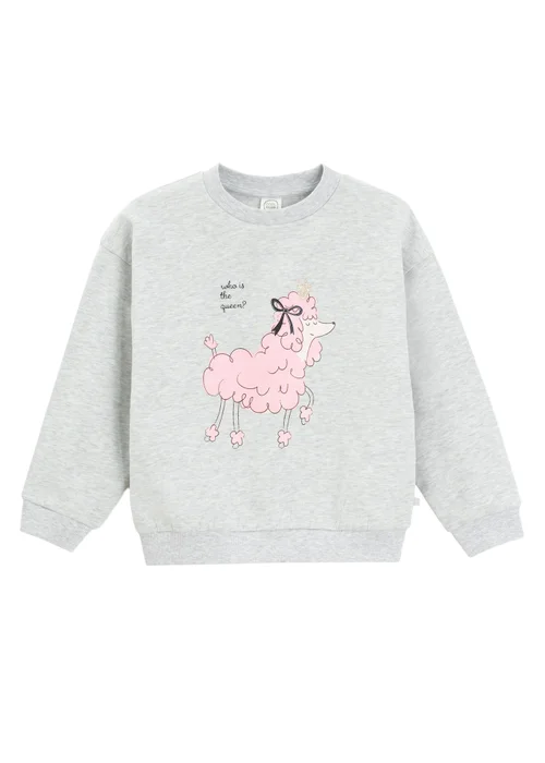 Cool Club Grey Cosy Poodle Print Sweatshirt (3-8 yrs) - 7 Yrs Image 1