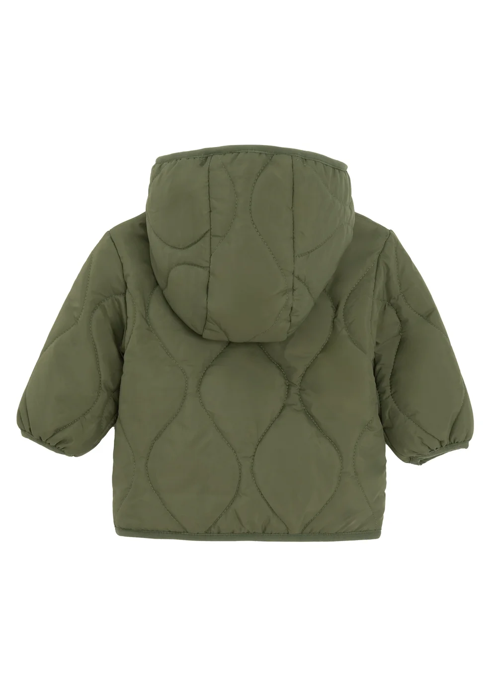 Cool Club Green Quilted Hooded Button-Up Jacket (3-24 mnths) - 9-12 months Image 2