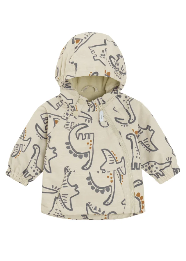 Cool Club Beige Printed Hooded Windbreaker (3-24 mnths)