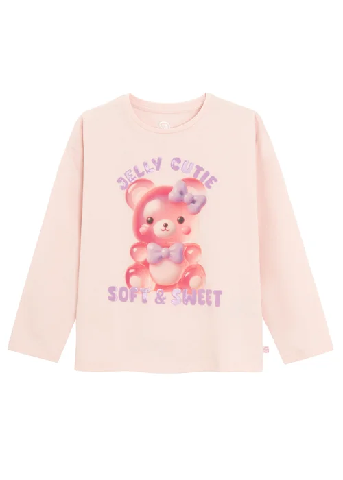 Cool Club Pink Long Sleeve Printed Graphic T-Shirt (2-8 yrs) - Age 5 Years Image 1
