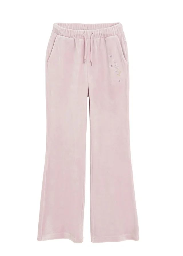 Cool Club Pink Wide-Leg Joggers With Drawstring Waist (3-8 yrs)