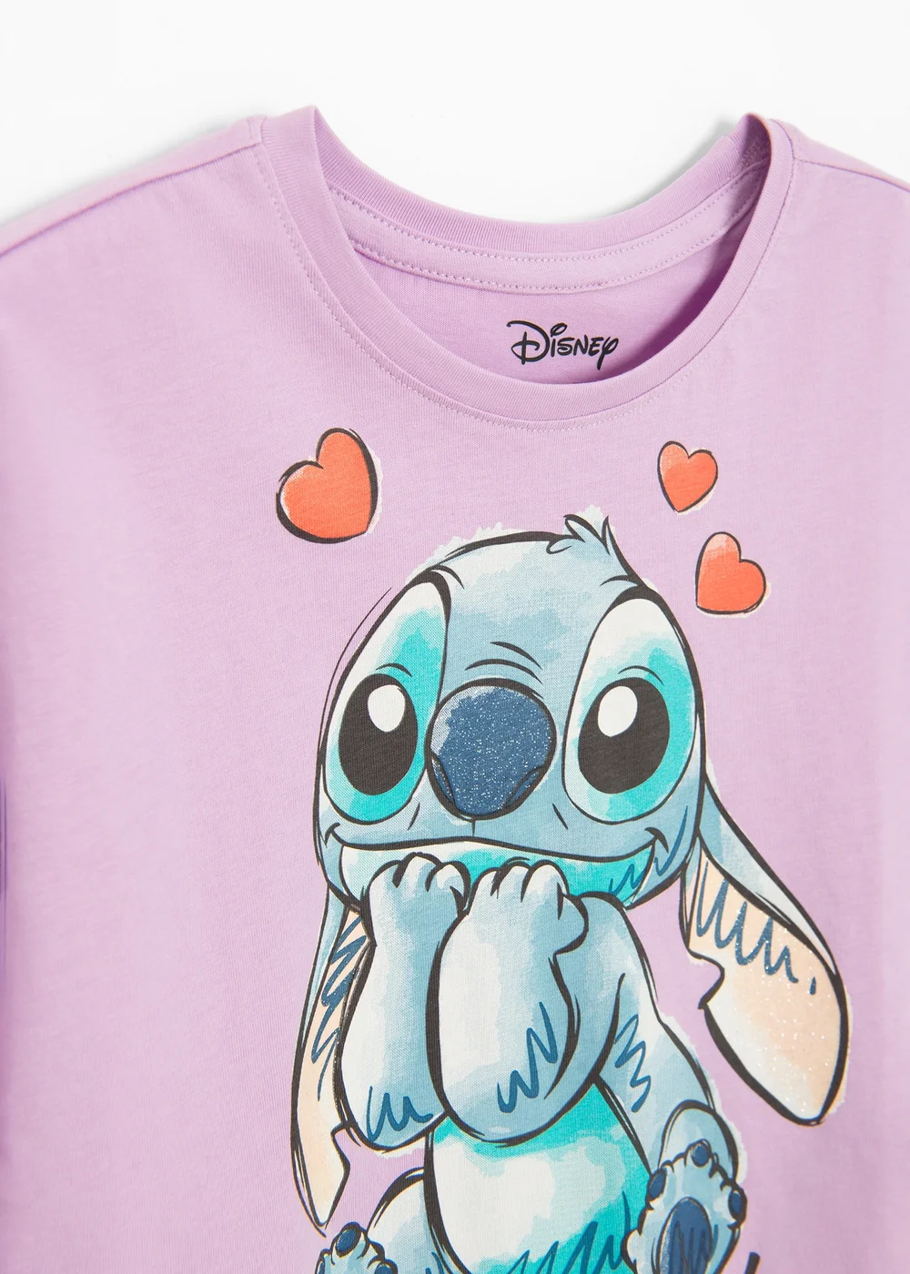 Cool Club Lilac Lilo & Stitch Long Sleeve Printed T-Shirt (3-8 yrs) - Age 4 Years Image 2