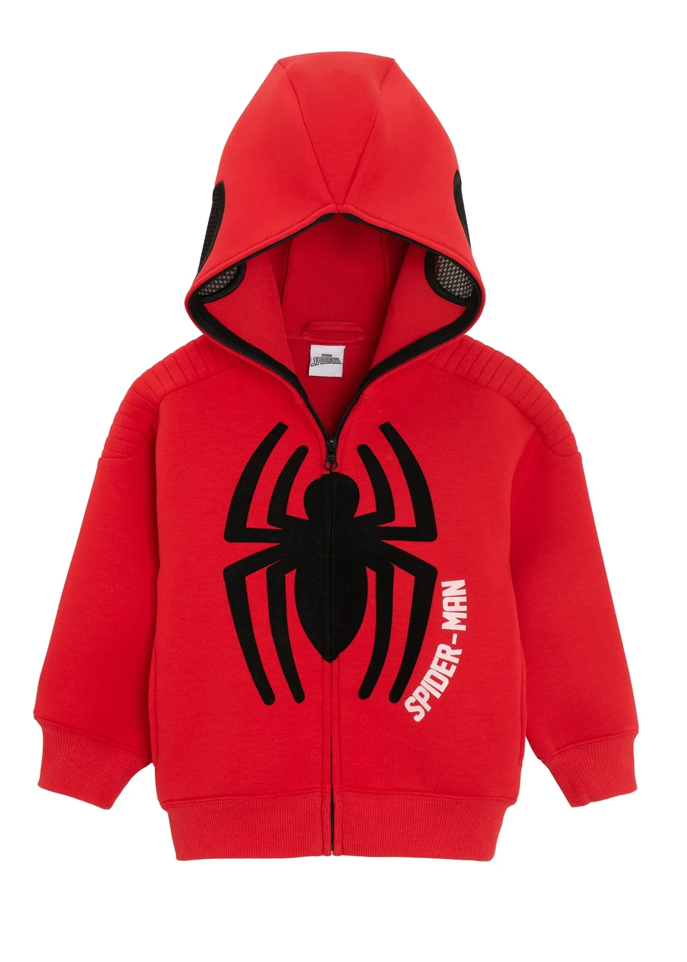 Cool Club Red Spider-Man Full Zip-Up Front Printed Hoodie (2-8 yrs) - 4 Yrs Image 2