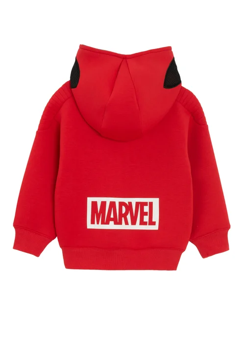 Cool Club Red Spider-Man Full Zip-Up Front Printed Hoodie (2-8 yrs) - 4 Yrs Image 4