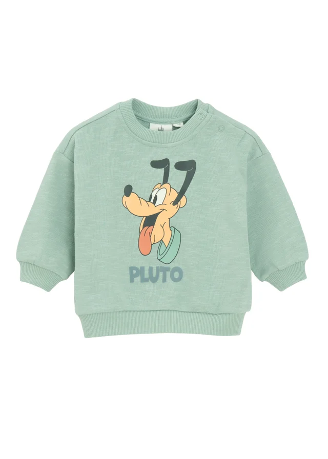 Cool Club Grey Pluto Print Classic Crew Neck Sweatshirt (2-24 months)