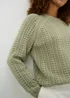 Green Open Stitch Jumper - Extra small Image 3