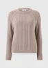 Taupe Open Stitch Jumper - Extra small Image 1