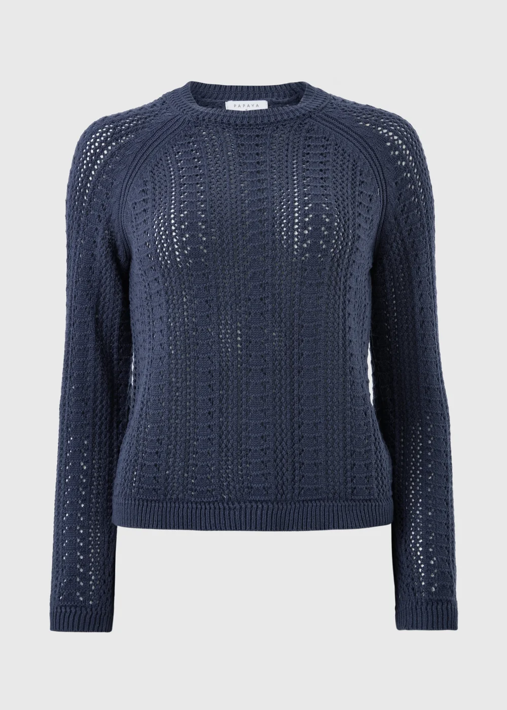 Navy Open Stitch Jumper - Extra small Image 4