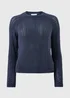 Navy Open Stitch Jumper - Extra small Image 4