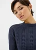 Navy Open Stitch Jumper - Extra small Image 1