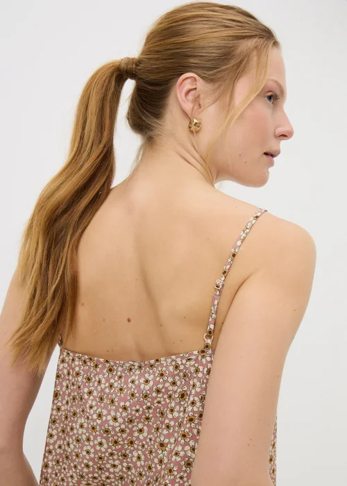 Pink Ditsy Floral Cami Top - Size 8 Image 3