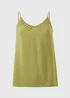 Olive Ruched Cami Top - Size 8 Image 4