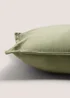 Olive Plain Velvet Cushion Image 2