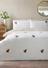 White Boucle Highland Cow Duvet Set - Single Image 1