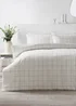 White Check Duvet Set - Double Image 1