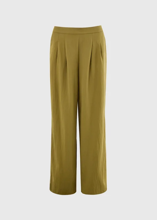 Et Vous Olive Wide Leg Co Ord Trousers - 22/L31 Image 4