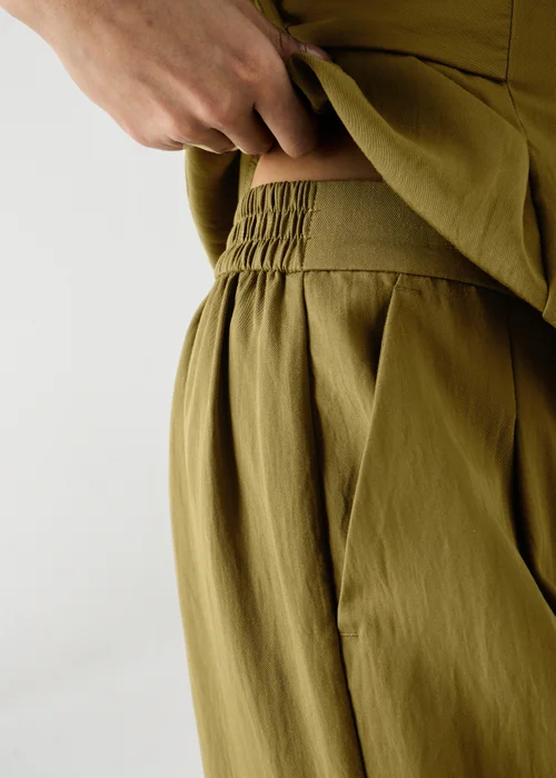 Et Vous Olive Wide Leg Co Ord Trousers - 22/L31 Image 3